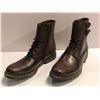 Image 1 : Pair of Town shoes sz. 10 brown leather boots (From the superhero show)