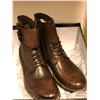 Image 3 : Pair of Town shoes sz. 10 brown leather boots (From the superhero show)