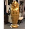 Image 2 : Approx 6 ft tall - Egyptian sarcophagus prop "painted gold on styrofoam construction" (From the horr