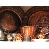 Image 2 : Shelf lot of Dec set assorted copper & metal serving pcs. (From the horror drama show)