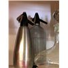 Image 2 : Group of Dec set liquor related items - decanter / syphone / liquor bottle dispenser stand (From the
