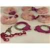 Image 2 : "Hero" (Boy) 4 pairs furry sleeve handcuffs - ep. 412 sc. 32 (From the superhero show)