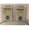 Image 2 : 2 "Hero" (Boys) NASA press passes (From the superhero show)
