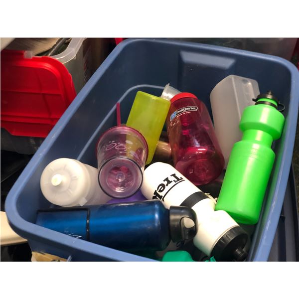 Pallet of film industry misc. items - set dec / water bottles / masking tape etc (From the superhero