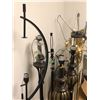Image 2 : Group of 10 assorted contemporary floor lamps - some need shades (From the superhero show)