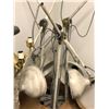 Image 3 : Group of 10 assorted contemporary floor lamps - some need shades (From the superhero show)