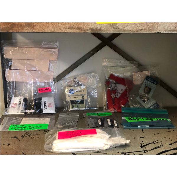 Large group of assorted ID badges - NASA / L.A.P.D. / Romcon etc - multiple ep. & scenes