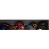 Image 1 : "Hero" bike helmets & (Not Played) 8 assorted coloured helmets (From the superhero show)