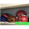 Image 3 : "Hero" bike helmets & (Not Played) 8 assorted coloured helmets (From the superhero show)