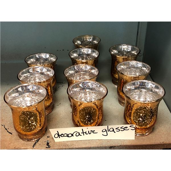 Group of 10 decoractive drinking glasses (From the superhero show)