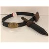 Image 1 : "Hero" (Boy) "CS" belt w/ knife & pouch (From the superhero show)