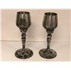 Image 1 : 2 "Hero" (Boy) metal chalices - 1 w/ skull & cross bones motif - ep. 106 sc 18,24 (From the superher