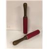 Image 1 : Pair of wood handled pirate ships Billy bats (From the superhero show)