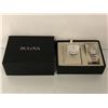 Image 1 : "New" Bulova - ladies wrist watch w/ multi coloured bezel accesories