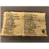 Image 2 : Plexiglass display case w/ ancient parchment displayed paper (From the horror drama show)