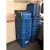 Image 1 : Group of 24 rubber made plastic storage bins w/ 24 lids (From the superhero show)