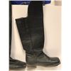 Image 2 : Pair of mens sz. 10 black leather riding boots (From the superhero show)