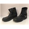 Image 1 : Pair of "Hero Stunt" (Boy) sz. 12 black Motor Harley-Davidson cycles - buckle boots (From the superh