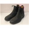 Image 1 : Pair of "Hero Stunt" (Boy) sz. 10 Blundstone - black leather pull-on boots (From the superhero show)