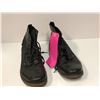 Image 2 : Pair of sz. 11 Aldo - black leather lace-up boots (From the superhero show)