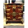 Image 3 : Small oriental wood w/ metal accents 2 drawer cabinet (From the horror drama show)