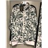 Image 2 : "Benjamin Franklin" $100 bank notes mens sz. XL 2 pc. tracksuit (From the superhero show)