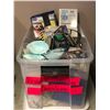 Image 1 : Box full of assorted respiorators / paint suits & saftey glasses (From the superhero show)