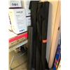 Image 1 : 3 Rolls of black fabric material & 1 roll of black tar paper (From the superhero show)