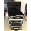 Image 1 : 3 assorted black & metal cases - briefcase / large carrying case / small carrying case (From the sup