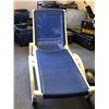 Image 1 : Heavy gauge plastic outdoor lounger w/ blue mesh seating (From the superhero show)