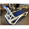 Image 2 : Heavy gauge plastic outdoor lounger w/ blue mesh seating (From the superhero show)