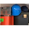 Image 3 : Group of 5 assorted toolboxes & 3 safety hard hats (From the superhero show)