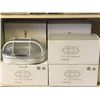 Image 1 : Group of 8 "New" outdoor light fixtures w/ white metal cage cover (From the superhero show)