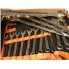 Image 2 : Shelf lot of assorted tools - Large combination wrench set & rubber made of assorted welding & misc 