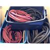 Image 3 : 4 rubber made containers of assorted hose lines / welding electrodes etc (From the superhero show)