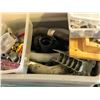 Image 2 : 3 Plastic bins of assorted hardware - plumbing & electrical (From the superhero show)
