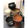 Image 1 : Group of 8 outdoor plastic planters (From the superhero show)