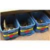 Image 1 : 3 rubber made containers of assorted tools (From the superhero show)