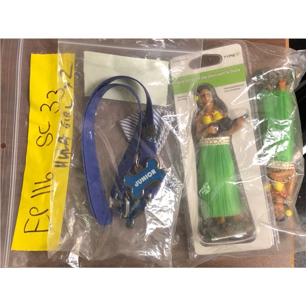 2 Props - 2 Hula girl figurines - ep. 116 sc. 33 & juniors collar & bow tie wp. 510 sc. 20 (From the