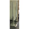 Image 1 : Group of 4 chrome Led floor lamps (From the superhero show)