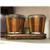 Image 3 : Shelf lot set Dec Props - bong drums / now serving sign / portable radio / lidded jar / twig candle 
