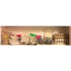 Image 1 : Shelf lot set Dec Props - some "Hero" pieces / Gag / headphones / fake eggs / shoe rags etc (From th