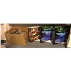 Image 1 : Box of dvds, cd's, PC games & 3 board games - roulette / glow pong (From the superhero show)