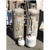 Image 1 : 2 100 lb propane tanks & 2 small barbecue propane tanks