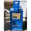 Image 1 : Coin operated blue metal newspaper box (From the horror thriller show)