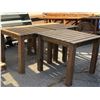 Image 1 : Group of 3 backyard wooden tables (From the horror thriller show)