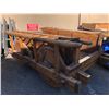 Image 1 : Primitive rusted wood & wrought iron slate slab wagon