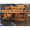 Image 4 : Primitive rusted wood & wrought iron slate slab wagon