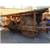 Image 6 : Primitive rusted wood & wrought iron slate slab wagon