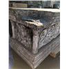 Image 2 : Faux concrete medieval motif set Dec large table - Styrofoam & wood construction